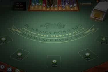 Atlantic City Blackjack Gold casino game at the Wunderino online .